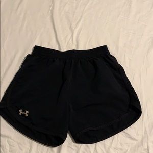 Black Under Armour workout shorts